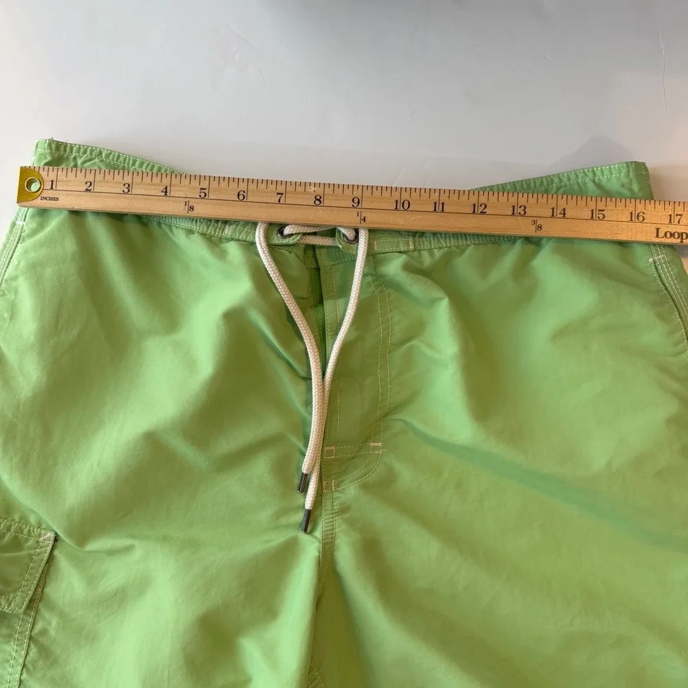 Polo Ralph Lauren Swim Trunks Green Cargo Mesh Lined Beach Summer Board Shorts L